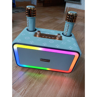 Loa bluetooth DOMUS DP 100 kèm hai mic không dây karaoke