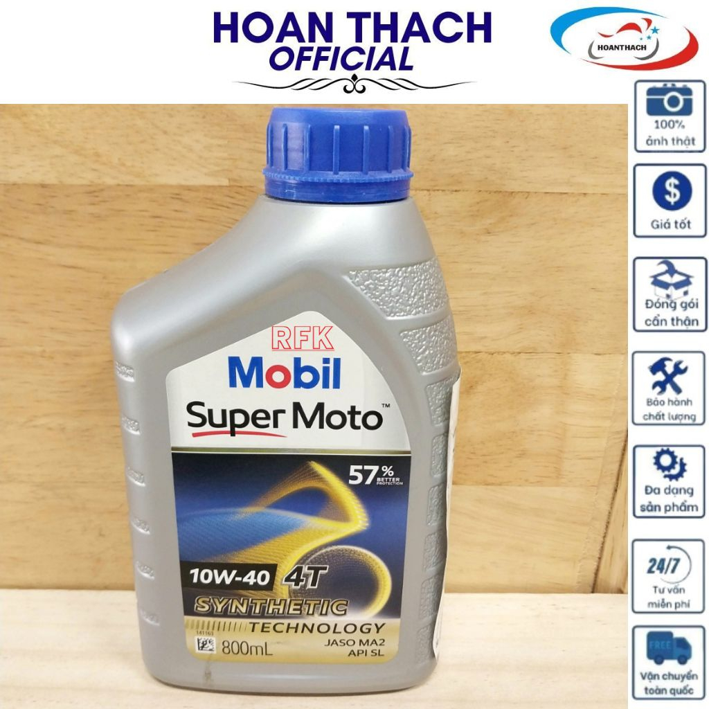 Nhớt Xe Số MOBIL SUPER MOTO 10W40 4T HOANTHACH ngun ban