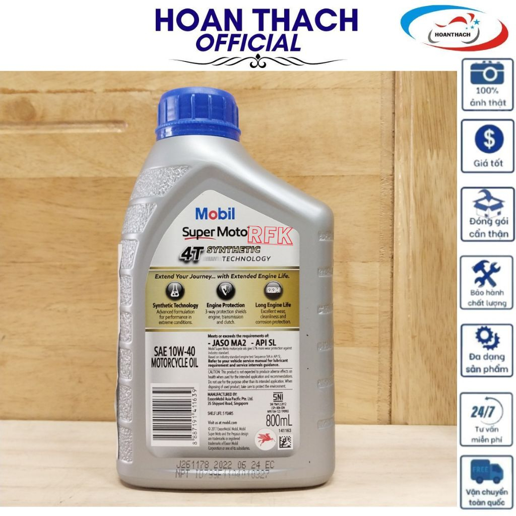 Nhớt Xe Số MOBIL SUPER MOTO 10W40 4T HOANTHACH ngun ban