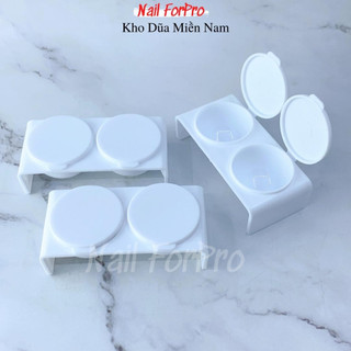 Khay 2 ngăn đựng lưu huỳnh– hộp nhựa đựng lưu huỳnh, nước lau gel