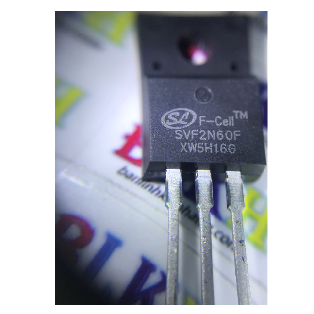 2 IC Mosfet kênh N SVF2N60F 600V 2A TO-220F chính hãng Silan