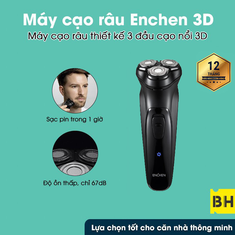 Máy cạo râu Blackstone 3 chống nước IPX7-Sạc USB và pin tiện lợi Bảo hành 12 tháng