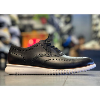COLE HAAN GRAND OS Black White Oxford Wingtip