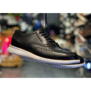 COLE HAAN GRAND OS Black White Oxford Wingtip
