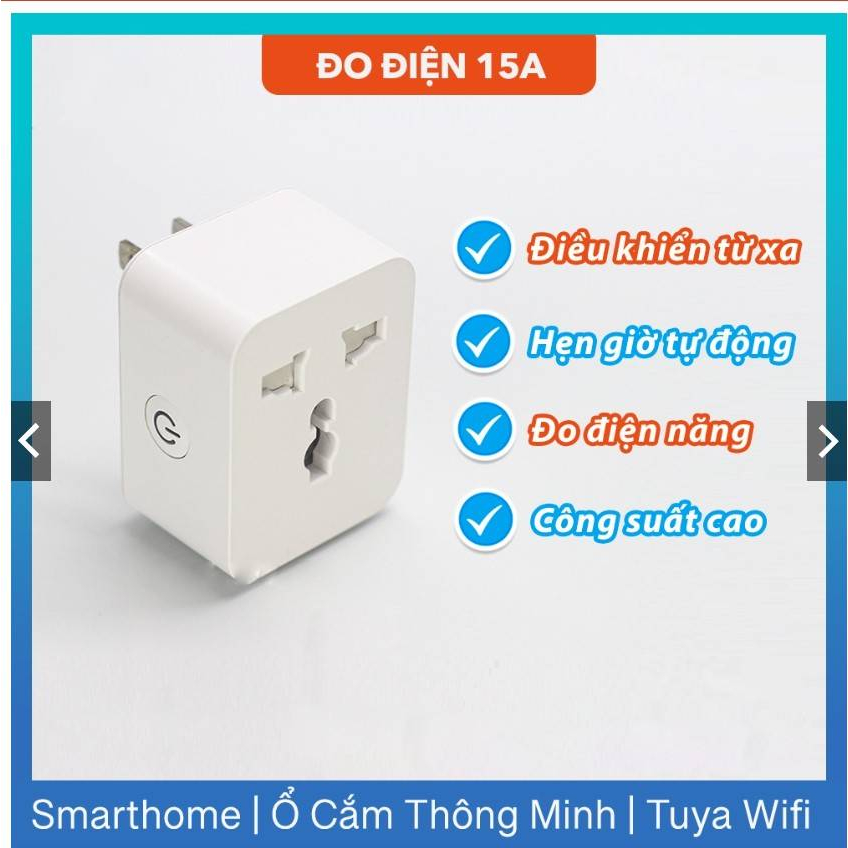 Ổ Cắm Thông Minh Wifi 15A  - Công Suất Cao