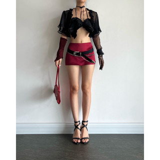 Chân váy Tafta cạp trễ - Tafta mini skirt