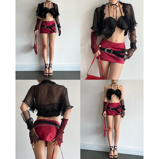 Chân váy Tafta cạp trễ - Tafta mini skirt