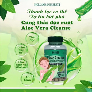 Viên uống thải độc ruột , hỗ trợ đường ruột Aloe Vera Colon Cleanse