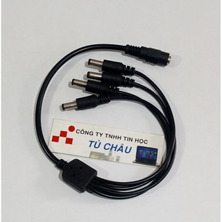 Cáp chia nguồn adapter dc 1 ra 4 đầu cắm 5.5mm x 2.1mm