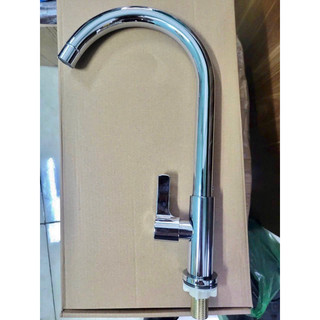 Vòi rửa chén Inox 304 mạ crom xoay bi phi 24 - Vòi chậu rửa bát