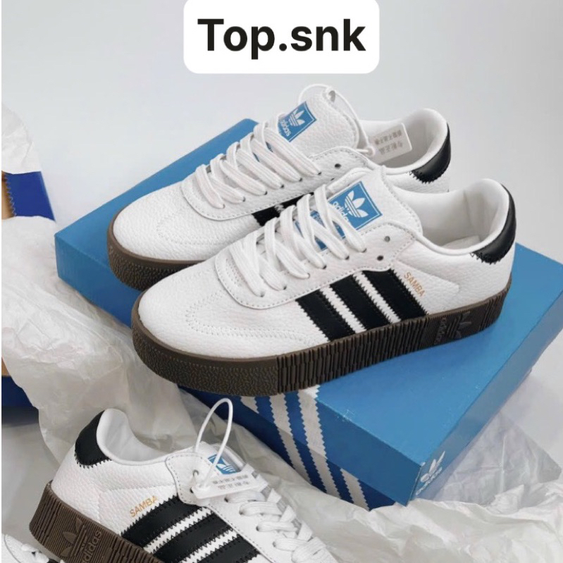 Giày sneaker Adi.das  Samba ĐẾ CAO rose ‘Cloud White’ -Full box