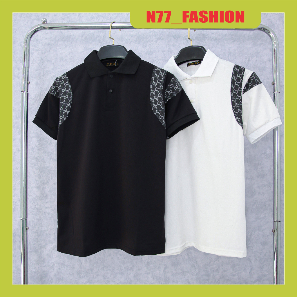 Áo thun nam cổ polo tay ngắn vải cotton co dãn mẫu mới nhất cao cấp