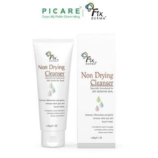 Sữa rửa mặt làm sạch bụi bẩn dầu nhờn tẩy tế bào chết Fixderma Non Drying Cleanser 75g