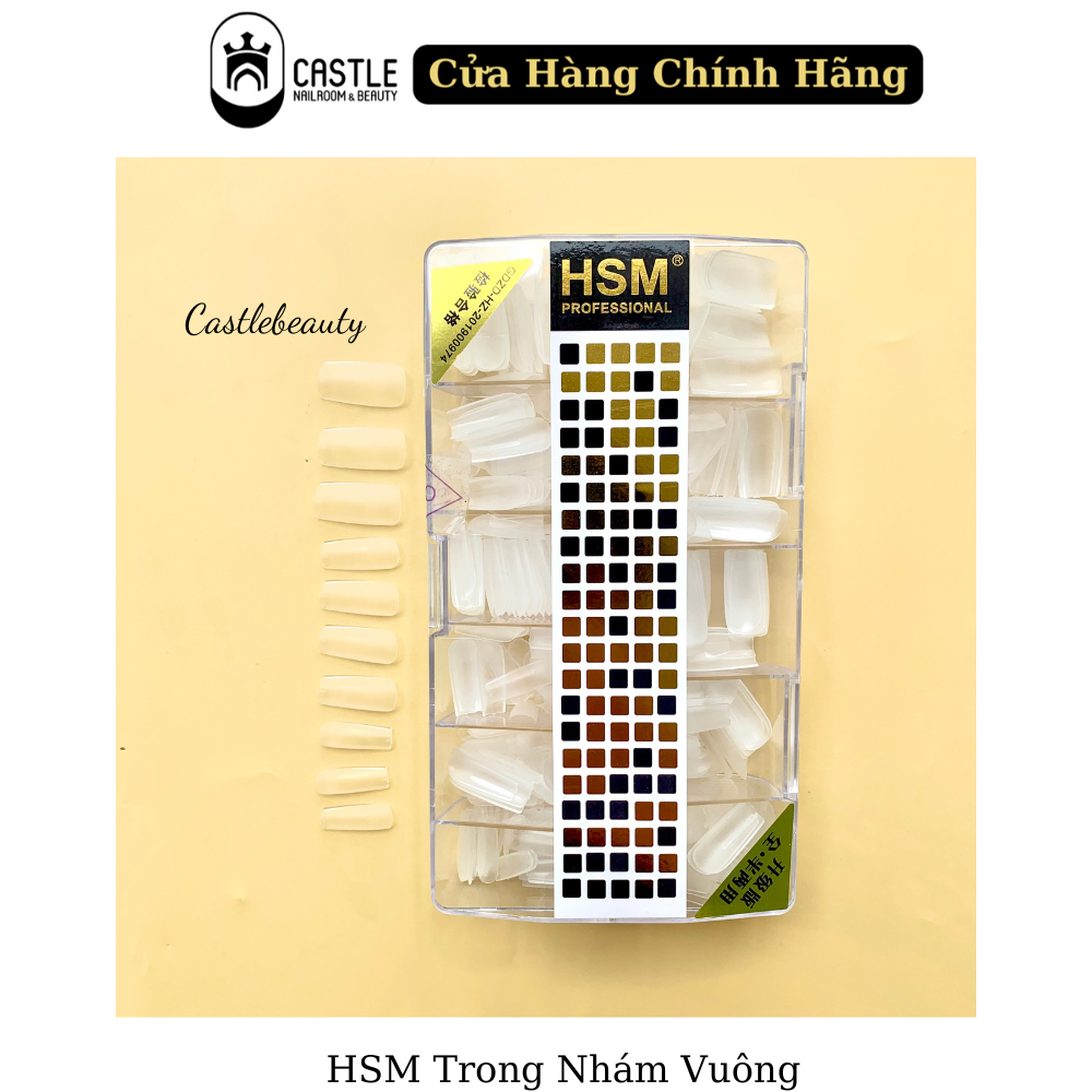 Hộp Móng Úp HSM Trong Nhám Form Bầu - Nhọn - Vuông - Thang