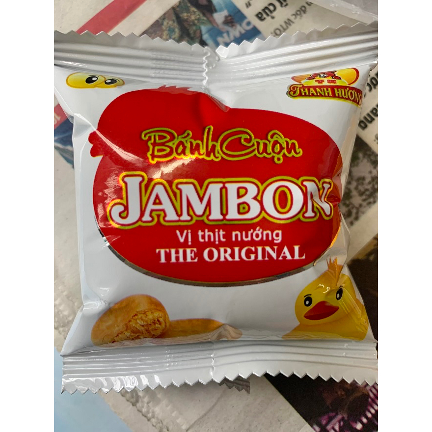 Bánh Cuộn Jambon Thịt Nướng Thanh Hương Gói 400gr - Giao màu ngẫu nhiên