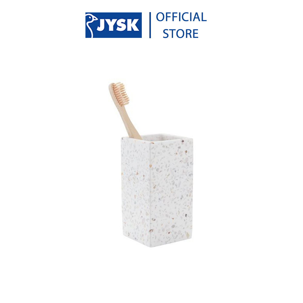 Bộ phụ kiện phòng tắm | JYSK Billsta | polyresin/đá | họa tiết terazzo | nhiều kích thước