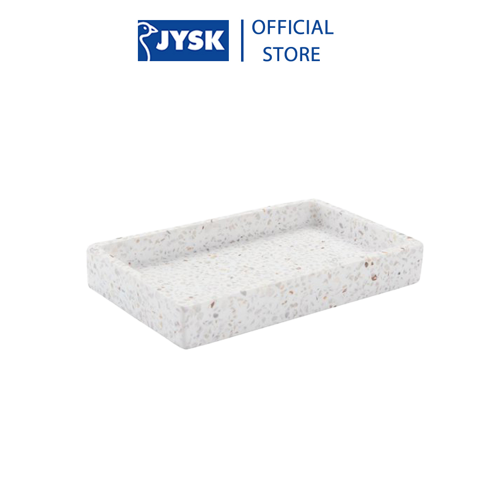 Bộ phụ kiện phòng tắm | JYSK Billsta | polyresin/đá | họa tiết terazzo | nhiều kích thước