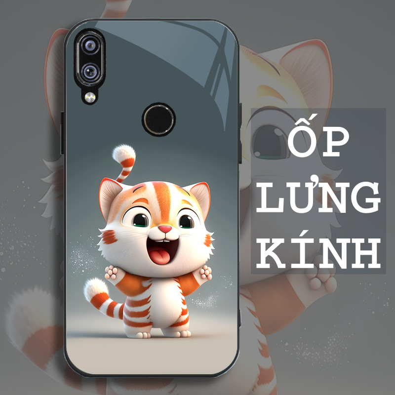 Ốp Lưng HUAWEI NOVA 3I, 3E Mặt kính cường lực, cao cấp Họa tiết 12 CON GIÁP NGỘ NGHĨNH