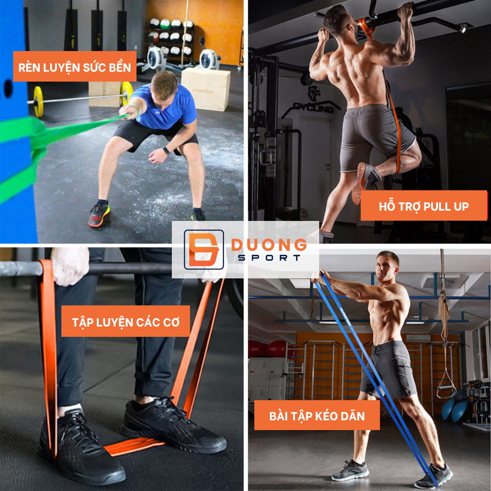 Dây Cao Su Kháng Lực Powerband Tập Toàn Thân Dương Sport DC0034