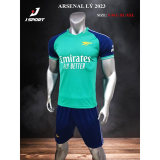 Quần áo bóng đá, quần áo đá banh clb arsenal xanh lý 2023-2024