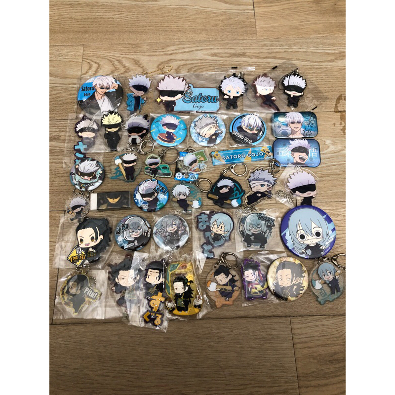 Badge, Keychain,....Gojo, Geto, Mahito Jujutsu Kaisen - Móc khoá, Huy hiệu,...Chú Thuật Hồi Chiến Official chính hãng