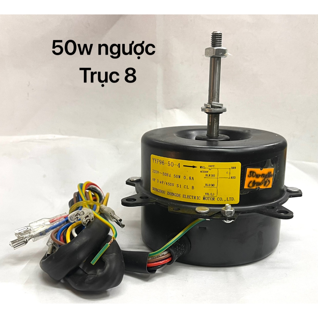Mô Tơ Quạt Hơi Nước ( 50w Ngược - Trục 8 )