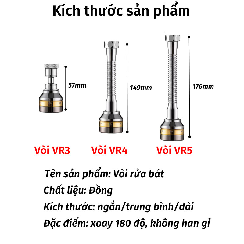 Vòi Rửa Bát COKA 3 Chế Độ Phù Hợp Với Nhiều Loại Vòi Tăng Áp Mạnh Mẽ
