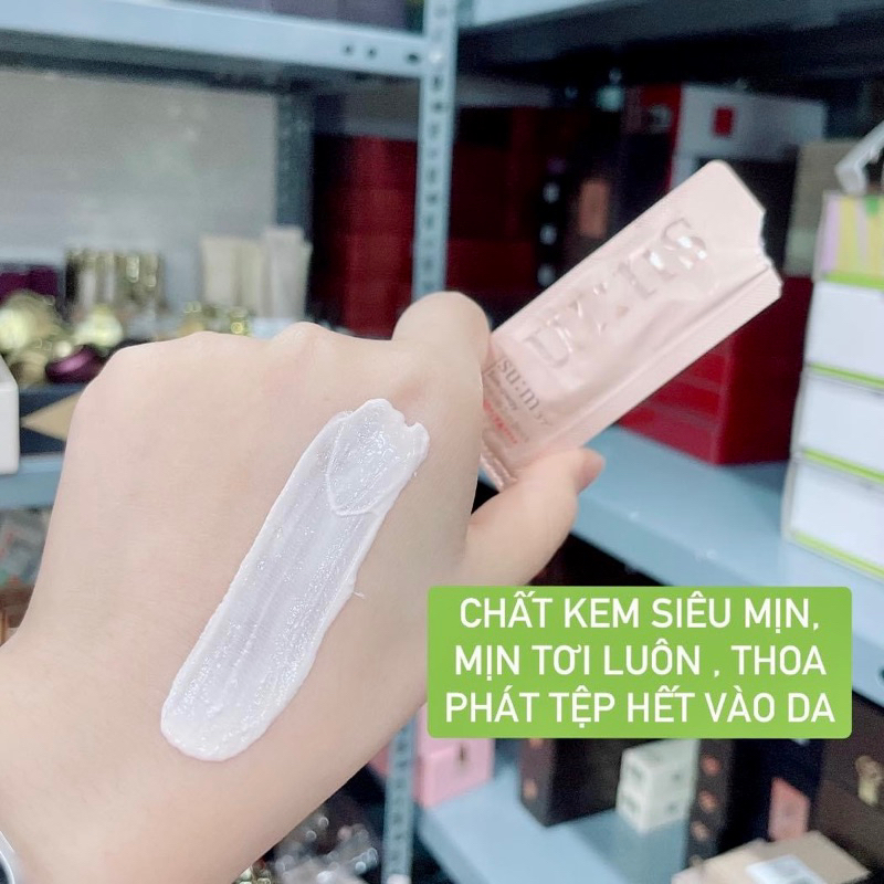 10 gói date 2026- kem chống nắng nâng tone Su:m37 Sun-away Tone-up Sun block  SPF50+ PA++++