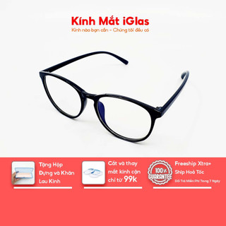 Kính Chống Ánh Sáng Xanh Dùng Máy Tính iGlas051, Mắt Kính 0 Độ Bảo Vệ Mắt Giúp Giảm Nhức Mỏi Mắt Khi Làm Việc, Chơi Game