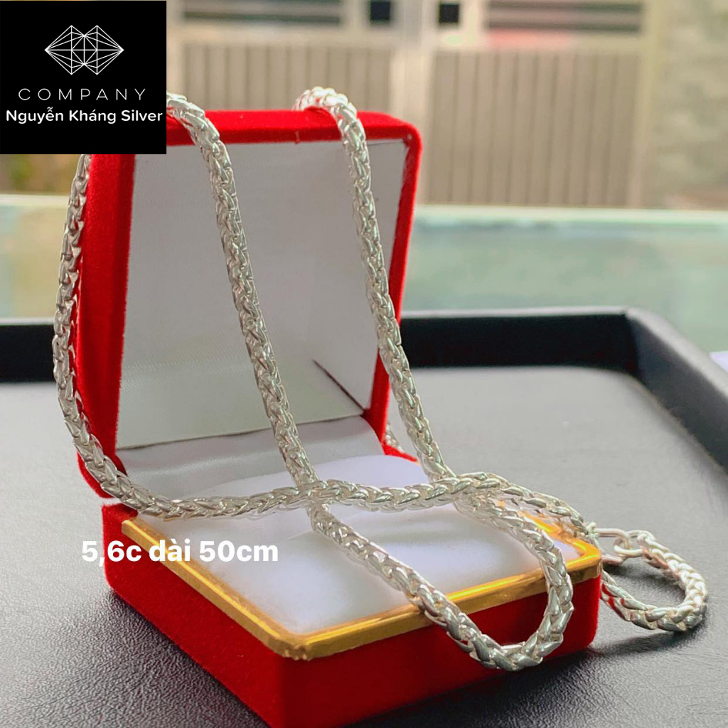 Vòng cổ nam bạc ta, dáng dây xà chắc chắn