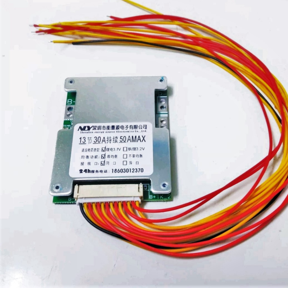 Mạch 13S 48V 30A/50A. Dùng được cho pin Lithium li-on Lipo 3,7V. Chuyên dùng đóng bình pin xe điện 48V - 54,6V