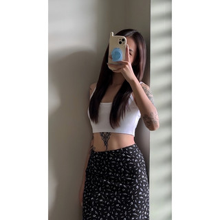 HINWORKSPACE | Áo croptop 2 dây basic