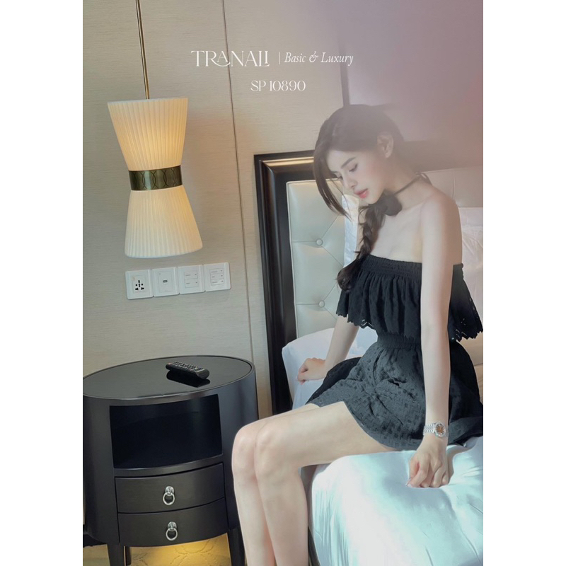 Jumpsuit ren + chocker