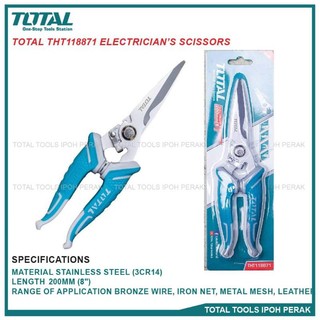 Total tht118871 -- kéo thợ điện 8 inch/ 200mm