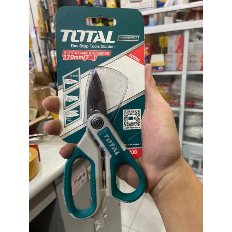 Kéo thợ điện 7 inch mạ titan TOTAL THES051708