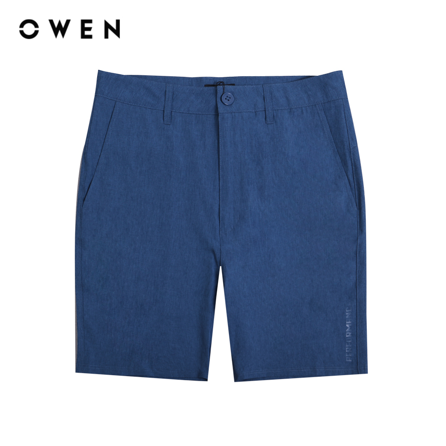 OWEN - Quần short Nam Owen dáng Sport Life màu Xanh chất liệu Polyester-Elastane - SS231417