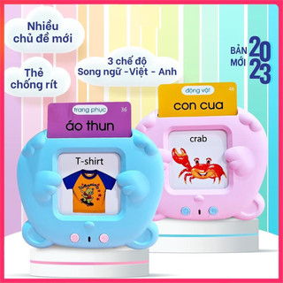 Máy Đọc Thẻ Flashcard Tiếng Anh và Việt cho bé.