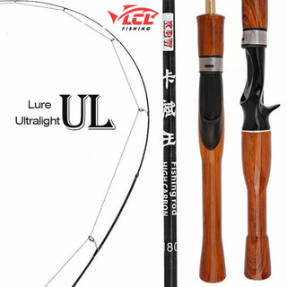 Cần câu lure ul cán gỗ siêu dẻo, cần câu ul siêu dẻo chuyên lure, suối, mương