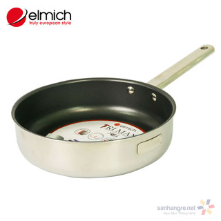 Chảo Inox 2 Lớp Cao Cấp Đáy Liền Elmich Tri-Max XS EL-3751 Size 20cm - Hàng Chính Hãng, Bảo Hành 5 Năm
