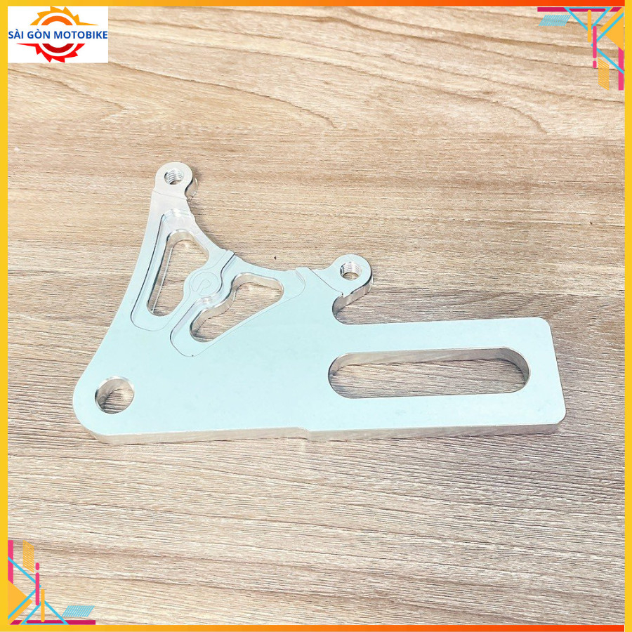 Pát Sau 45 độ Raider/Satria Quay Lên đĩa 220mm xài heo 2 Piston đối xứng