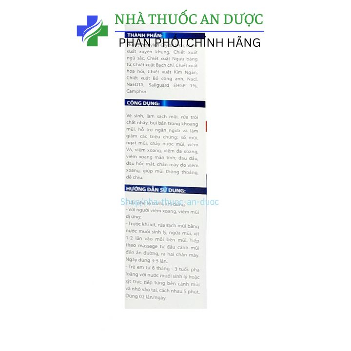 Xịt xoang korenano thảo dược hoa ngũ sắc giảm viêm xoang viêm mũi dị ứng hắt hơi xổ mũi