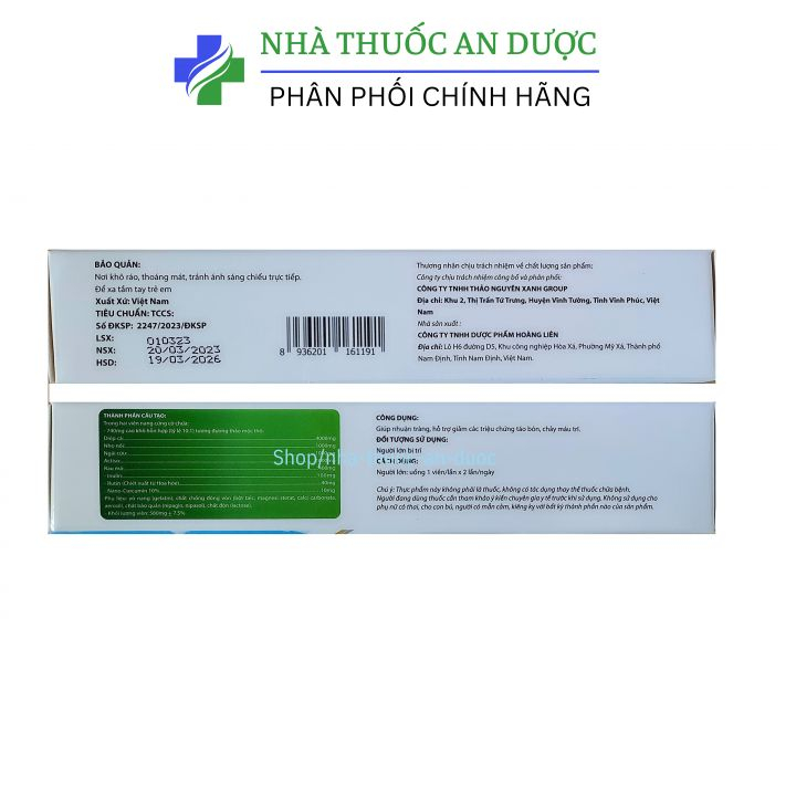 An trĩ Kory giúp nhuận tràng, hỗ trợ các triệu chứng táo bón, chảy máu trĩ – Hộp 30 viên