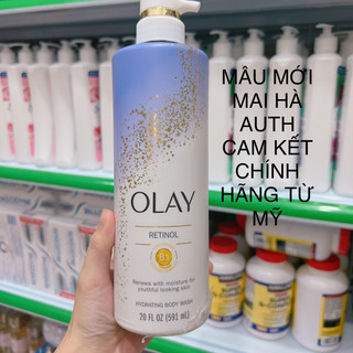 Sữa tắm trắng da Olay B3 retinol và Collagen 530ml từ Mỹ