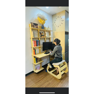 Bàn Kệ Mô đun, Bàn Làm Việc, Bàn Học Khiêm Giá Sách - Đạo Yêu Mộc DYM