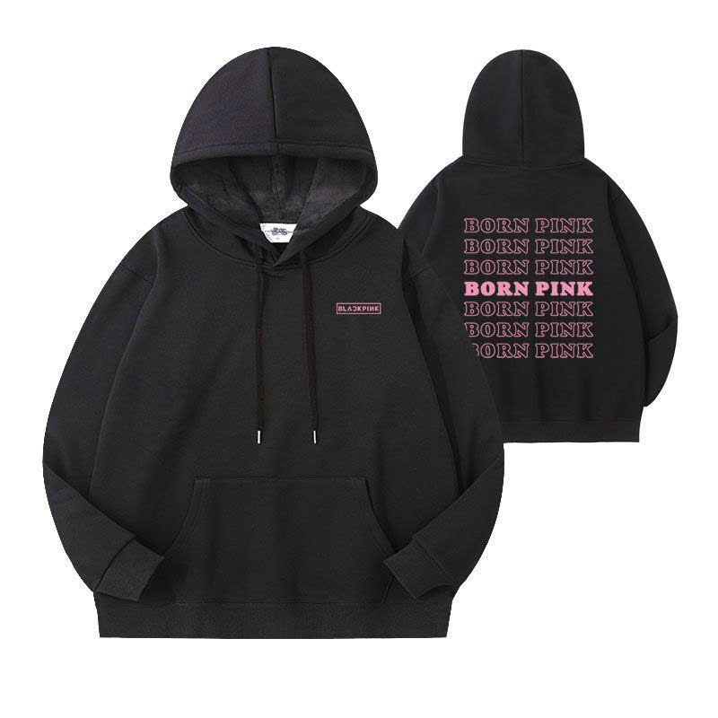 Áo khoác hoodie nữ Born Pink giống Black Pink dễ thương, áo hoodie nữ mặc concert HYPRETTY 02
