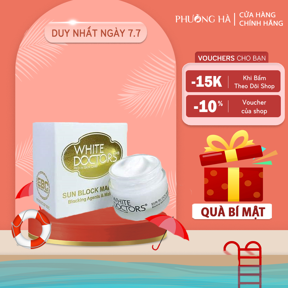 Kem trang điểm chống nắng trắng da mặt White Doctors Sunblock Makeup