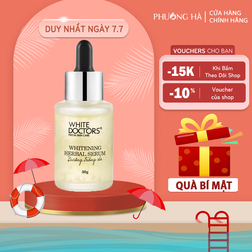 Serum dưỡng trắng da White Doctors Whitening Herbal Serum 30g