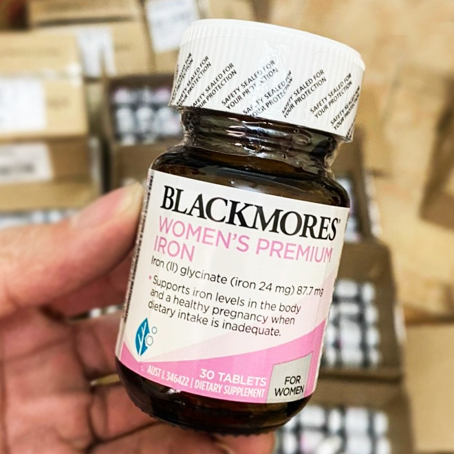 Viên uống bổ sung sắt cho bà bầu Pregnancy Iron Blackmores Úc 30 viên