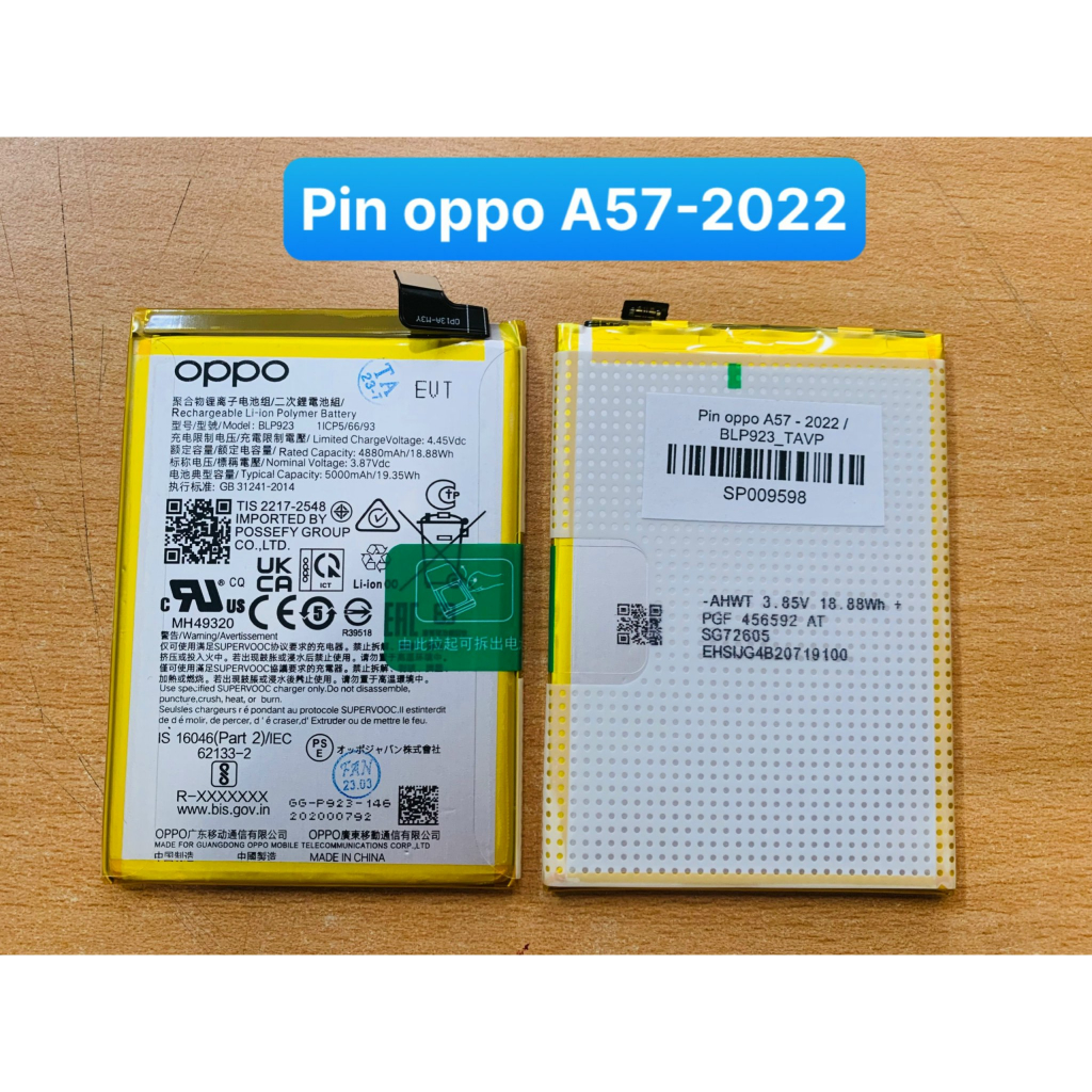 Pin BLP923/A57 2022 Oppo