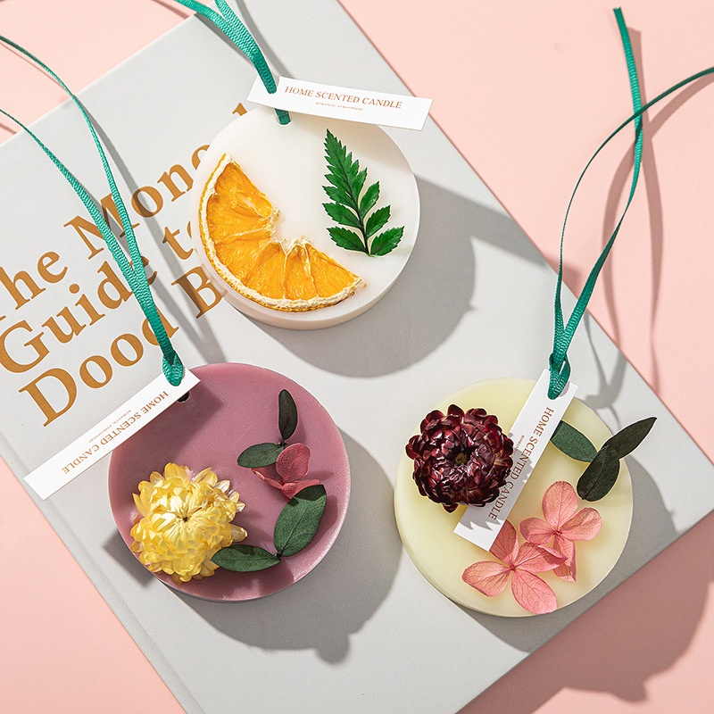 Sáp thơm ô tô phòng ngủ hoa khô có dây treo khử mùi thơm phòng, Sáp thơm treo tủ quần áo trang trí phòng ngủ khử mùi ẩm